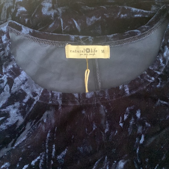 NWT Navy Velvet Maxi Dress size M - Picture 12 of 17